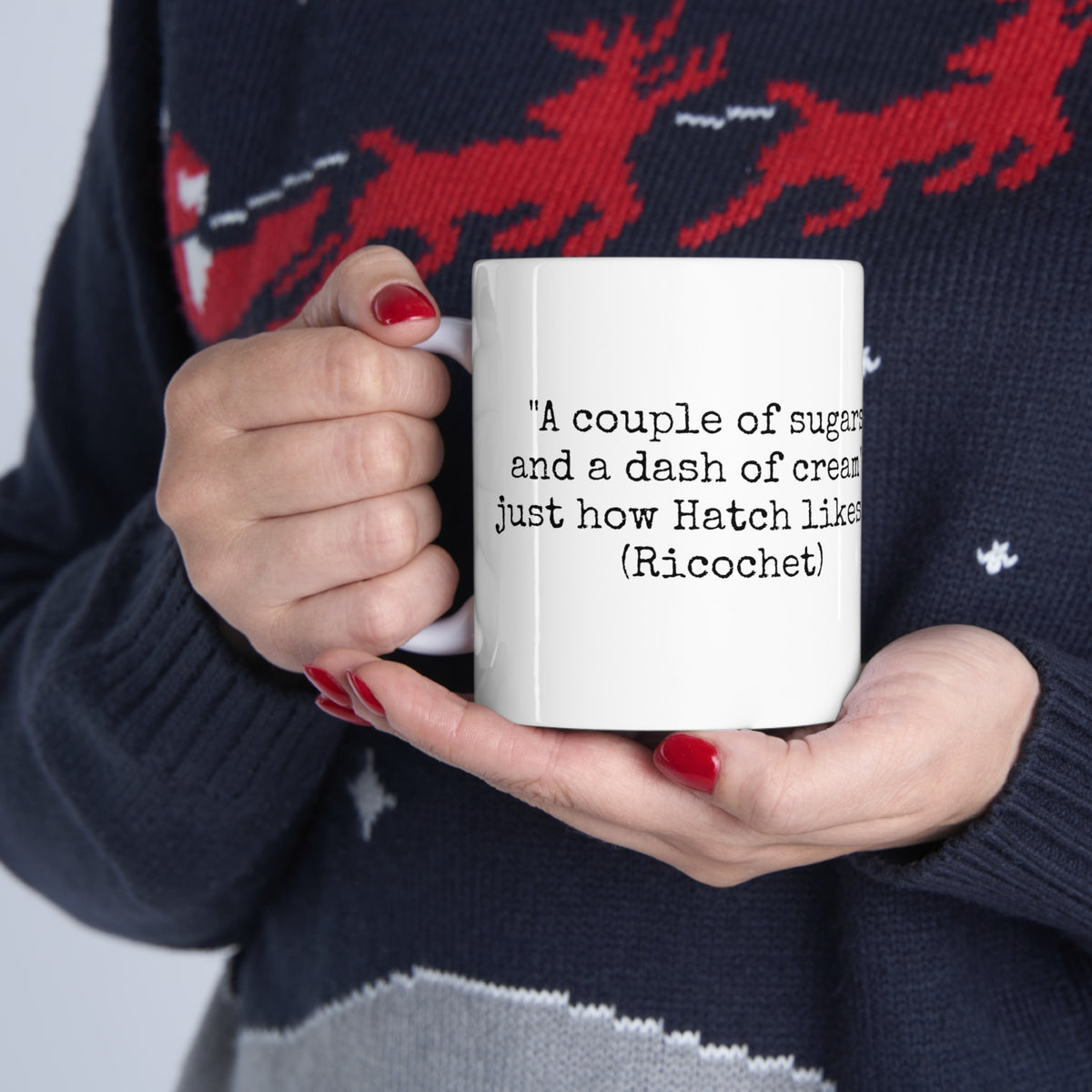 &quot;A couple sugars and a dash of cream&quot; Rachel hatch Coffee Mug