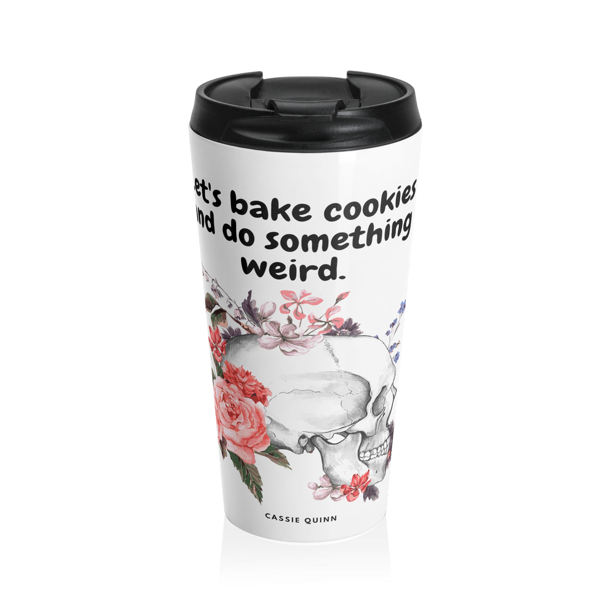 Cassie Baking Cookies Stainless Steel Travel Mug